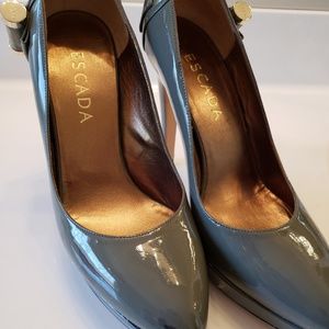 Escada Patent Leather Platform Pumps